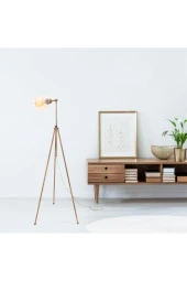 Umur Aydınlatma Tripod Soho Başlıklı Eskitme Lambader thumbnail 4