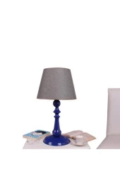 Umur Aydınlatma Orla Parlement Ayak Gri Şapkalı Abajur thumbnail 1