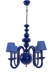 Umur Aydınlatma Roda 4'lü Parlement Mavi Şapkalı Sarkıt Avize thumbnail 1