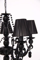 Umur Aydınlatma Bella Retro 5'li Siyah Şapkalı Sarkıt Avize thumbnail 3