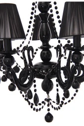 Umur Aydınlatma Bella Retro 5'li Siyah Şapkalı Sarkıt Avize thumbnail 2