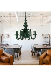 Umur Aydınlatma Roda 6'lı Yeşil Sarkıt Avize thumbnail 2