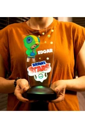 SEVGİ LAMBASI Brawl Stars Oyunu Doğum Günü Parti Hediyesi, Best Brawler, Oyun Karakteri, Çocuk Odası Lamba - 3