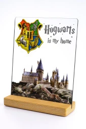 SEVGİ LAMBASI Harry Potter Hogwarts Fotoğraflı Hediyesi Hediye Paketli Şeffaf Çerçeve - 2