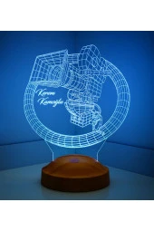 SEVGİ LAMBASI Kişiye Özel 3 Boyutlu Kamera Led Lamba, 3D Masa lambası, Film Çalışanlarına, Sinema Severlere Hediye - 1