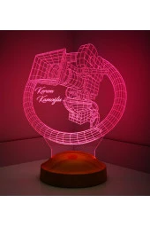 SEVGİ LAMBASI Kişiye Özel 3 Boyutlu Kamera Led Lamba, 3D Masa lambası, Film Çalışanlarına, Sinema Severlere Hediye - 3