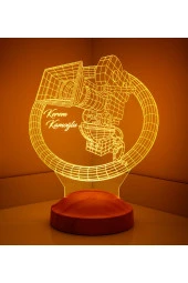 SEVGİ LAMBASI Kişiye Özel 3 Boyutlu Kamera Led Lamba, 3D Masa lambası, Film Çalışanlarına, Sinema Severlere Hediye - 5