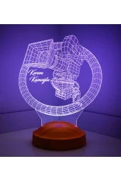 SEVGİ LAMBASI Kişiye Özel 3 Boyutlu Kamera Led Lamba, 3D Masa lambası, Film Çalışanlarına, Sinema Severlere Hediye - 2