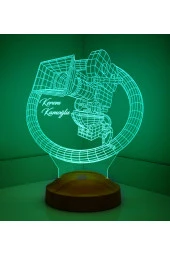 SEVGİ LAMBASI Kişiye Özel 3 Boyutlu Kamera Led Lamba, 3D Masa lambası, Film Çalışanlarına, Sinema Severlere Hediye - 4