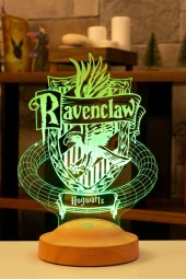 SEVGİ LAMBASI Harry Potter Hediyesi Hogwarts Ravenclaw Binası 3 Boyutlu Led Lamba, Ravenclaw Hediyesi - 3