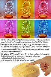 SEVGİ LAMBASI Non Stop Music Kulaklık, Müzisyen Hediyesi, 3d Led Lamba - 2
