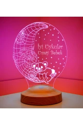 SEVGİ LAMBASI Aydede Ayıcık Hediyesi Erkek Çocuk Hediyesi, 3 Boyutlu Led Lamba, Çocuk I?çin Gece Lambası - 7