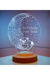 SEVGİ LAMBASI Aydede Ayıcık Hediyesi Erkek Çocuk Hediyesi, 3 Boyutlu Led Lamba, Çocuk I?çin Gece Lambası - 2