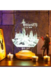 SEVGİ LAMBASI Harry Potter Hogwarts Hediyesi 3 Boyutlu Led Lamba - 2