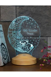 SEVGİ LAMBASI Aydede Ayıcık Hediyesi Erkek Çocuk Hediyesi, 3 Boyutlu Led Lamba, Çocuk I?çin Gece Lambası - 3