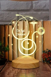 SEVGİ LAMBASI Doktora Hediye, Steteskop Doktor Hediyesi, Tıp Bayramı Hediyesi, 3d Led Lamba thumbnail 2