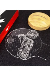 SEVGİ LAMBASI Babalar Günü Hediyesi, Babaya Motor Hediyesi, Süper Baba Motor, Motorsiklet Chopper Led Lamba - 7