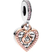 İki Renkli Sonsuz Kalp Çift Sallantılı 782641C01 thumbnail 1