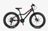 Kron Fxc 500 - 20 Mtb - 11 - 7 Vites - Mekanik Disk Fren - Mat Siyah-Kırmızı/Mavi - 1