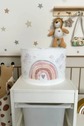 Rivaİstanbul Kalpli Gökkuşağı ve Bulutlar Çocuk Sarkıt Avize thumbnail 2