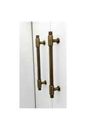 Handles Kulp Mobilya Dolap Mutfak Çekmece Kulpu 158 Mat Antik Sarı 128 Mm (12,8 Cm) 5 Adet thumbnail 1