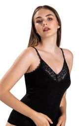 Jiber 614 Kadın Dantelli İp Askılı Atlet - 3