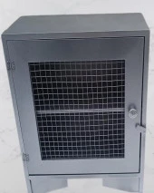 Hobi ADN 90354 Model Dekoratif Tezgah Telli Dolap Gümüş Gri Renk Ahşap MDF ElYapım - 4