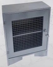 Hobi ADN 90354 Model Dekoratif Tezgah Telli Dolap Gümüş Gri Renk Ahşap MDF ElYapım - 5