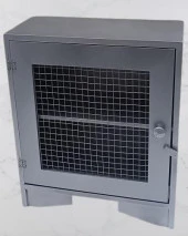 Hobi ADN 90354 Model Dekoratif Tezgah Telli Dolap Gümüş Gri Renk Ahşap MDF ElYapım - 6