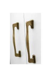 Martı Mat Antik Sarı Mobilya Yatak Odası Tv Ünitesi Dolap Mutfak Çekmece Kulpu 128 Mm 2 Adet thumbnail 5