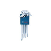 Bosch Profesyonel T10 - T50 Torx Alyan Takımı 9 Parça (10-50 mm) - 1600A01TH4 - 1