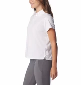 Columbia Tidal Tee SS Polo Kadın Kısa Kollu Polo T-shirt Beyaz FL2697-100 thumbnail 3