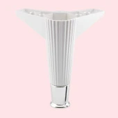 Elista Mobilya Ayağı Sehpa Tv Ünitesi Ayakları Yükseltici 15 Cm Beyaz Krom - 8