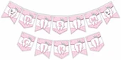 Dişim Çıktı Zikzak Banner Pembe - 1