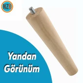 Ahşap Ayak Sehpa Masa Baza Çekyat Puf Tabure Ünite Koltuk Ayağı Mobilya Ayakları Silindir Destek M8 Civatalı 15 cm thumbnail 5