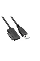 USB 2.0 Sata 7+6Pin Cable 13Pin Slim SATA for Laptop CD/DVD ROM Optical Drive Slimline Usb Kablosu - 2