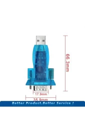 USB 2.0 to RS232 Serial Port DB9 9 Pin Erkek Dönüştürücü Adaptör - 5