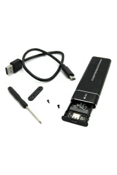 NGFF/M.2 NVME Uyumlu SSD Kutu 2 Si 1 Arada USB C 10 Gbps Alimunyum Harici Kutu M.2 Nvme & - 1