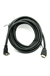90 Derece Hdmi Kablo 5 Metre Hdmı L Kablo Hdmı Erkek - Erkek Aşağı Açılı Kablo 5m - 1