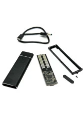 Usb Nvme Kutu NVME M.2 to Type-C USB3.1 10Gbps Aluminyum External 2280 2260 2242 2230 PCI-E M2 NVME - 2