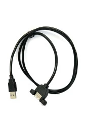 1 Metre Panel Tipi Dişi Erkek Usb Vidalı Usb Extension 1M Usb Panel Montajlanabilir Uzatma Kablosu - 2
