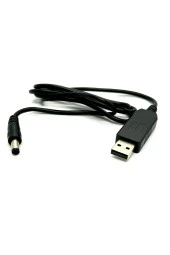 USB DC Dönüştürme Kablosu 5V 12V voltaj Yükseltme Kablosu 5.5x2.5mm Usb to DC smart step-up cable - 5