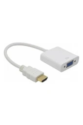 Hdmı To Vga Kablo Çevirici Dönüştürücü Hdmı Vga Dönüştürücü Hdmı In Vga Out - 1