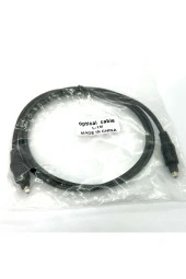 1 Metre Optik Kablo 1m Dijital Optik Ses Kablosu Optik Fiber Toslink Kablo Erkek Erkek - 5