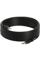 15 Metre Aux Kablo 3.5mm Stereo Erkek Erkek Müzik Ses Kablosu - 1