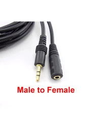 20 Metre Dişi Erkek Aux Kablo 3.5mm Stereo Müzik Ses Kablosu - 2