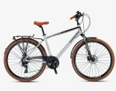 CX 300 - 28" City Bike - Man - 18' - 24 Vites - H.DISC - Mat Gri-Siyah/Kahverengi - 1