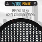 S-Dizayn Oto Koltuk Koruyucu Kılıf Çizgili Füme Beyaz Universal 2 Parça Ön A+ Kalite - 3