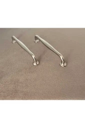 Dekor Oba İnox Mobilya Dolap Tv Ünitesi Yatak Odası Vestiyer Mutfak Çekmece Kulpu 160 Mm 10 Adet thumbnail 3