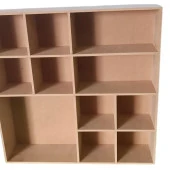 Hobi ADN 90355 MODEL Kupa Şişe Kavanoz Koyma Rafı Ahşap MDF HAM El Yapım - 4